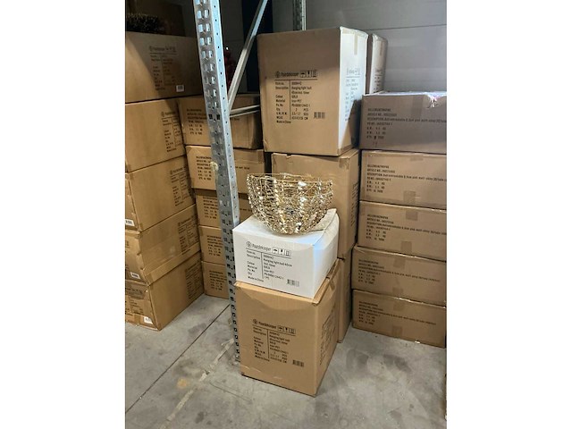 Partij hanging light ball 40cm incl. timer gold (14x) - afbeelding 4 van  6