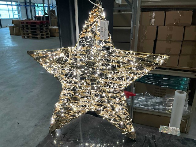 Partij hanging light star 50cm incl timer (6x) - afbeelding 1 van  4