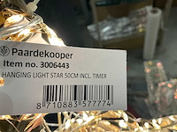 Partij hanging light star 50cm incl timer (6x) - afbeelding 2 van  4