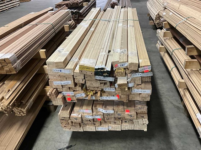 Partij hardhout glaslatten - afbeelding 2 van  15