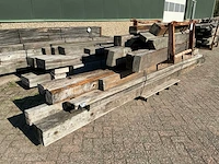Partij hardhouten balken