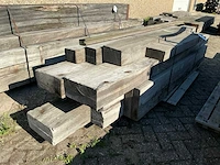 Partij hardhouten balken