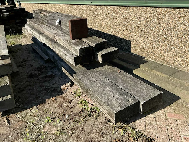 Partij hardhouten balken - afbeelding 3 van  4