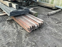 Partij hardhouten palen - afbeelding 2 van  12