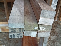 Partij hardhouten planken en balken - afbeelding 2 van  4