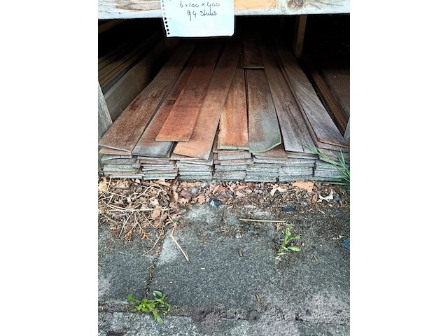 Partij, hardhouten planken en strips - afbeelding 2 van  3