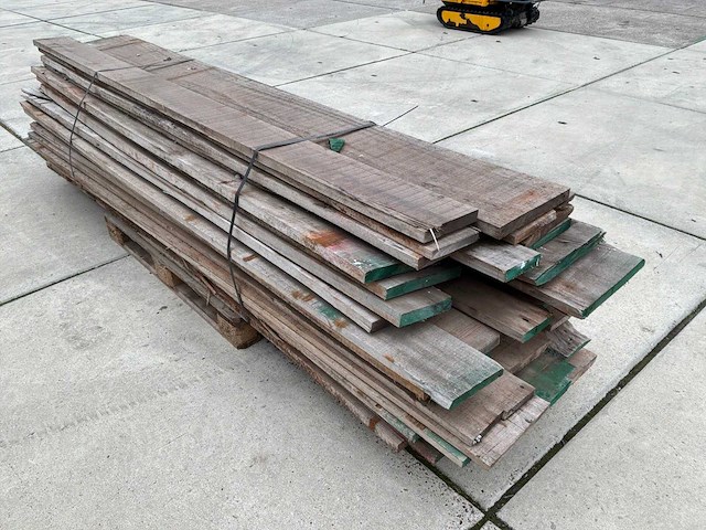 Partij hardhouten planken - afbeelding 1 van  5