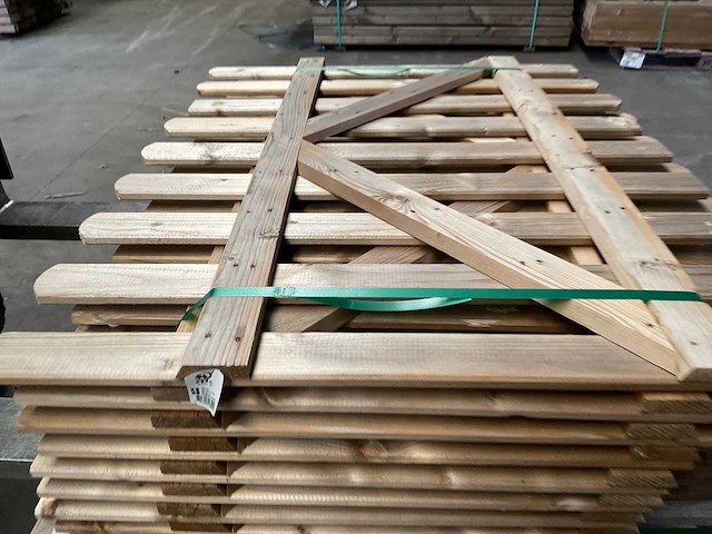 Partij hardhouten poorten 100x60 cm - afbeelding 8 van  9