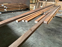 Partij hardhouten regels - 300-500x6x4,5 cm - afbeelding 1 van  2