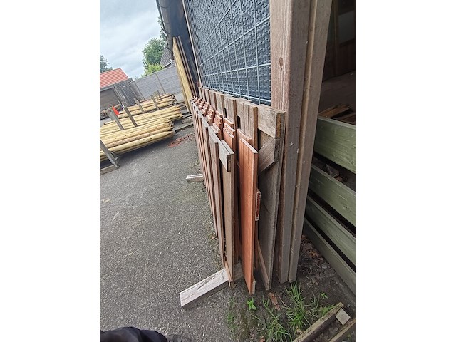 Partij hardhouten schermen - afbeelding 8 van  9