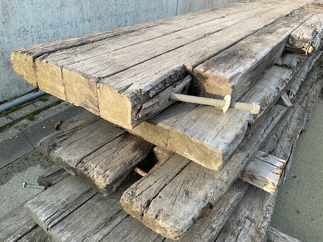 Partij hardhouten schotten - afbeelding 4 van  5