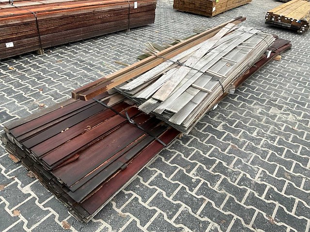 Partij hardhouten strips - afbeelding 2 van  7