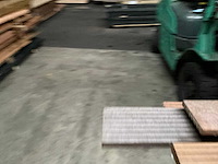 Partij hardhouten vlonderplanken geschaafd - 14,5x2,5 cm - afbeelding 6 van  8