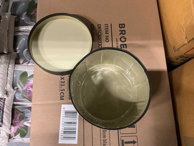 Partij hat box fathersday cardboard ø14xh10cm black (180x) - afbeelding 2 van  5