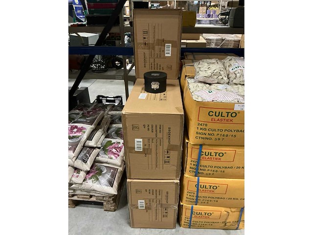 Partij hat box fathersday cardboard ø14xh10cm black (180x) - afbeelding 4 van  5