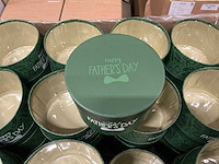 Partij hat box fathersday cardboard ø14xh10cm green (180x) - afbeelding 4 van  7
