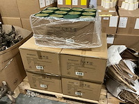 Partij hat box fathersday cardboard ø14xh10cm green (180x) - afbeelding 6 van  7