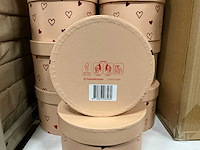 Partij hat box love story carton ø14xh10cm pink (143x) - afbeelding 5 van  7
