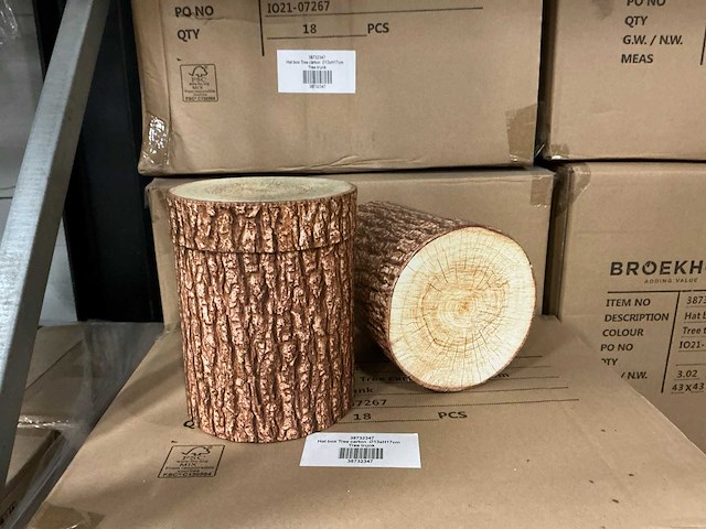 Partij hat box tree carton ø13xh17cm (306x) - afbeelding 1 van  3