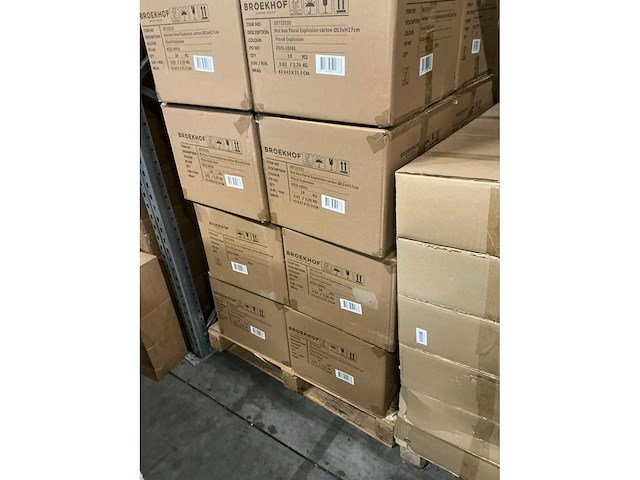 Partij hat boxes floral explosion carton ø13xh17cm (435x) - afbeelding 3 van  6