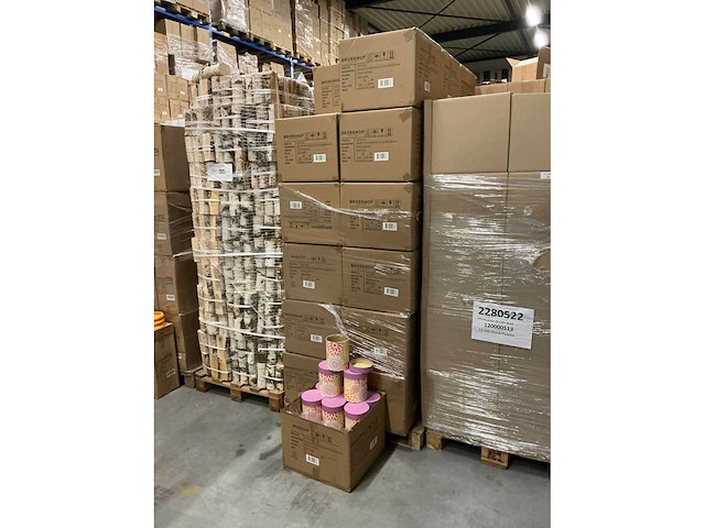 Partij hat boxes floral explosion carton ø13xh17cm (648x) - afbeelding 2 van  5