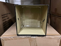 Partij hatboxes square ‘with love’ 16,5xh17cm black/gold (96x) - afbeelding 4 van  6