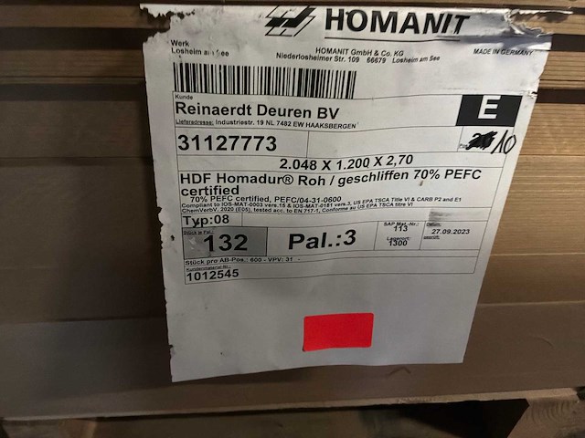 Partij hdf deurplaat - afbeelding 7 van  7