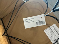 Partij heart on wooden base h45cm black iron (48x) - afbeelding 1 van  2