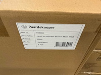 Partij heart on wooden base h45cm black iron (48x) - afbeelding 2 van  2