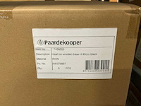 Partij hearts on wooden base h45cm black (42x) - afbeelding 5 van  5