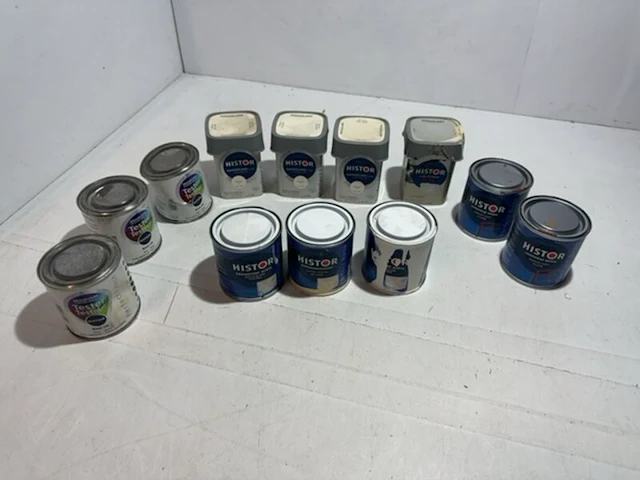 Partij histor 250ml verf en lakken - afbeelding 1 van  5