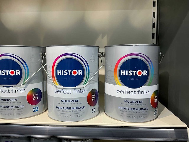 Partij histor perfect finish muurverf 5l&1l (8x) - afbeelding 2 van  2