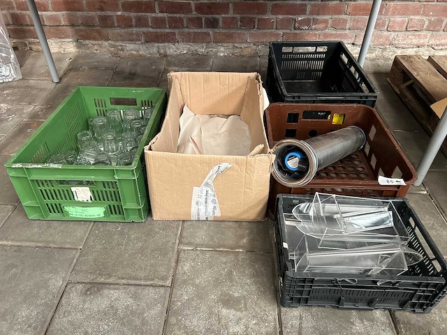 Partij horeca diversen w.o. glaswerk - afbeelding 1 van  4
