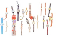 Partij horloges o.a. cccp automatisch, swatch - afbeelding 1 van  2