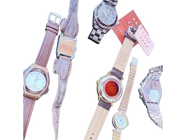 Partij horloges o.a. cccp automatisch, swatch - afbeelding 2 van  2