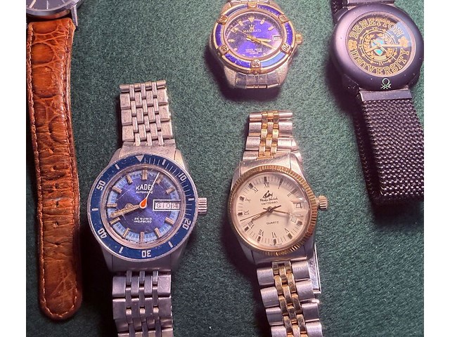 Partij horloges. o.a. vintage seiko chronograaf, tissot - afbeelding 3 van  4