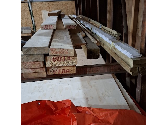 Partij hout en plaatmateriaal - afbeelding 5 van  9