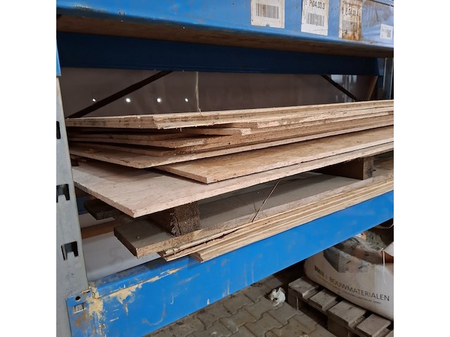 Partij hout plaatmateriaal - afbeelding 2 van  8