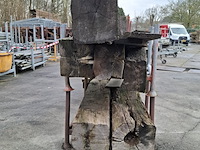 Partij houten balken en planken - afbeelding 2 van  6