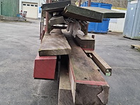 Partij houten balken en planken - afbeelding 5 van  6