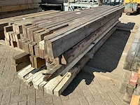 Partij houten balken