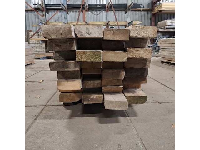 Partij houten balken - afbeelding 3 van  8