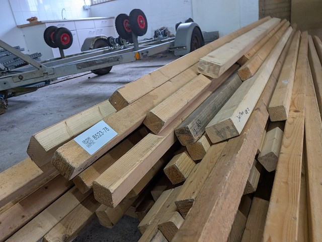 Partij houten balken - afbeelding 4 van  4