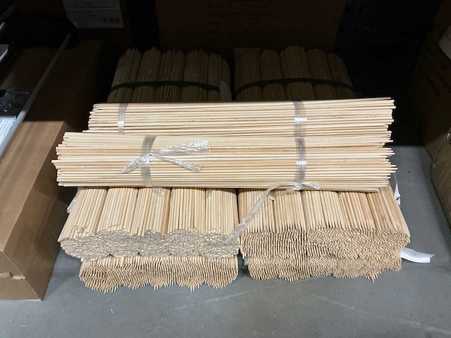 Partij houten bloemenstekers 60cm (5500x) - afbeelding 1 van  2