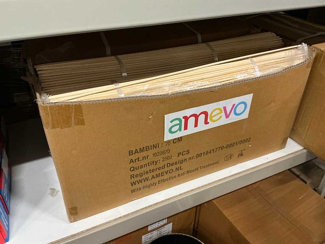 Partij houten bloemenstekers 70cm (7500x) - afbeelding 2 van  3