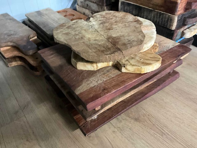 Partij houten dienbladen - afbeelding 2 van  4