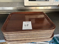 Partij houten dienbladen - afbeelding 1 van  3