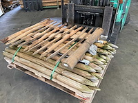 Partij houten hekwerk met poort - 100 cm - afbeelding 1 van  8