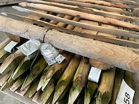 Partij houten hekwerk met poort - 100 cm - afbeelding 8 van  8