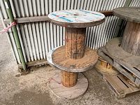 Partij houten kabeltrommels - afbeelding 1 van  3